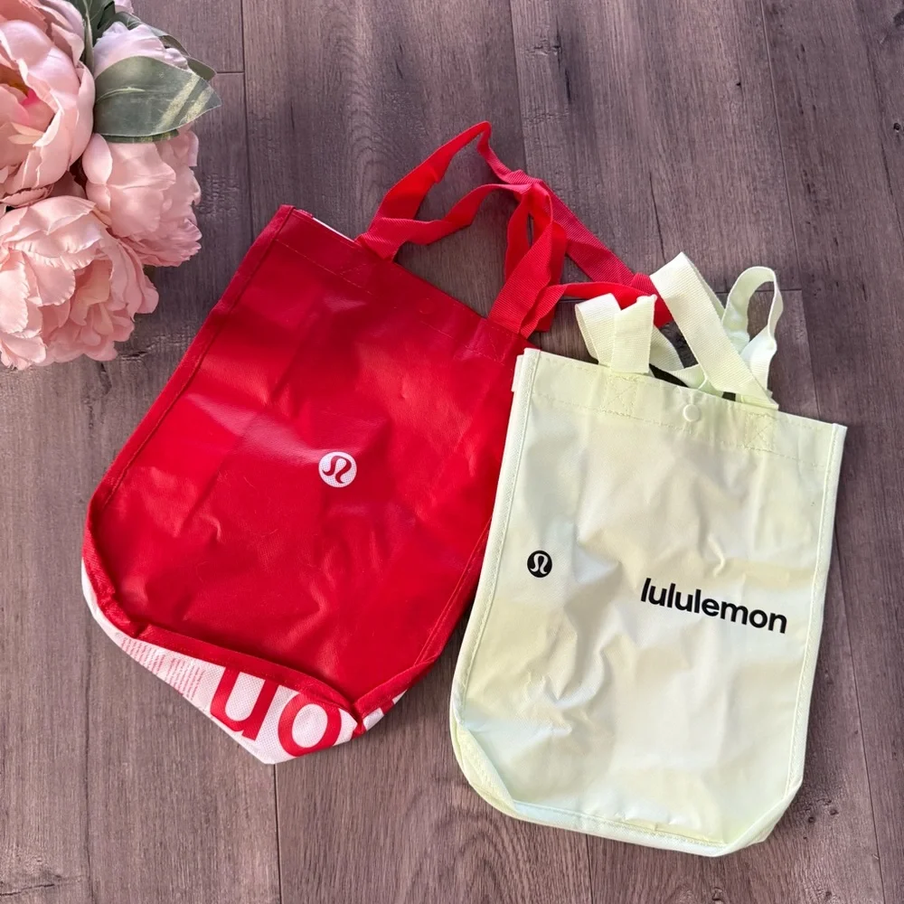 bags like lululemon lululemon athletica | Bags | 2 New Lululemon Tote Bags Like Green Red